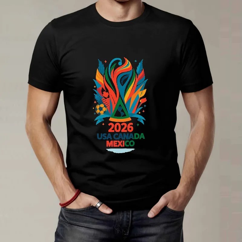 World Cup 2026 USA CANADA MEXICO Graphic Unisex T-Shirt SIZE S-5XL