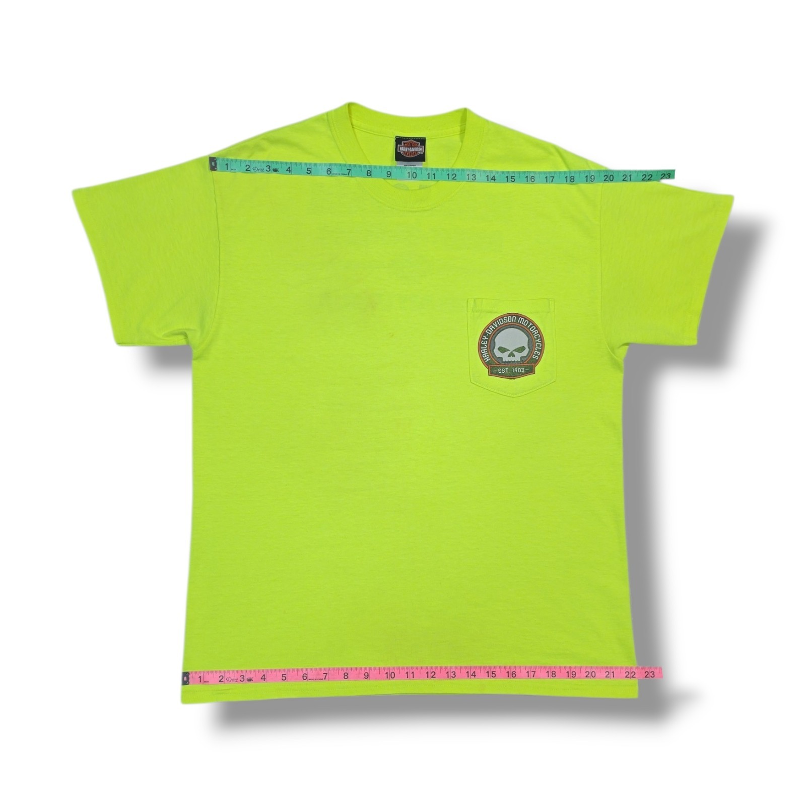 Harley-Davidson Panama City Beach, FL Beach Shack Neon Yellow T-Shirt Men’s L