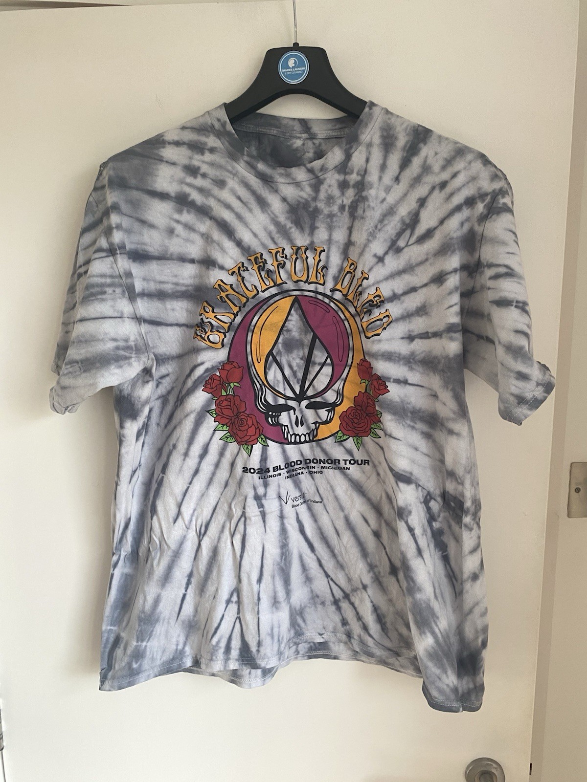 Grateful Dead Grateful Bled Rock Band Concert Tour Size L Limited Edition