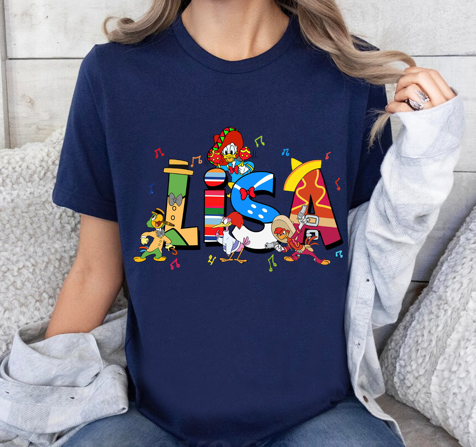 Custom Name The Three Caballeros Name Kids Family Shirt Unisex Adult Kid Shirt