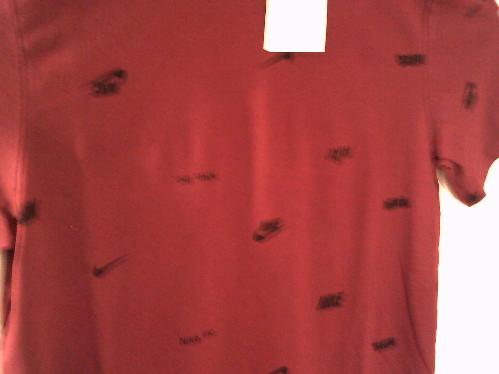NEW NIKE SPORTSWEAR “INC-All Over Print Tee” MEN’S MAROON T-SHIRT MED FD1279-681