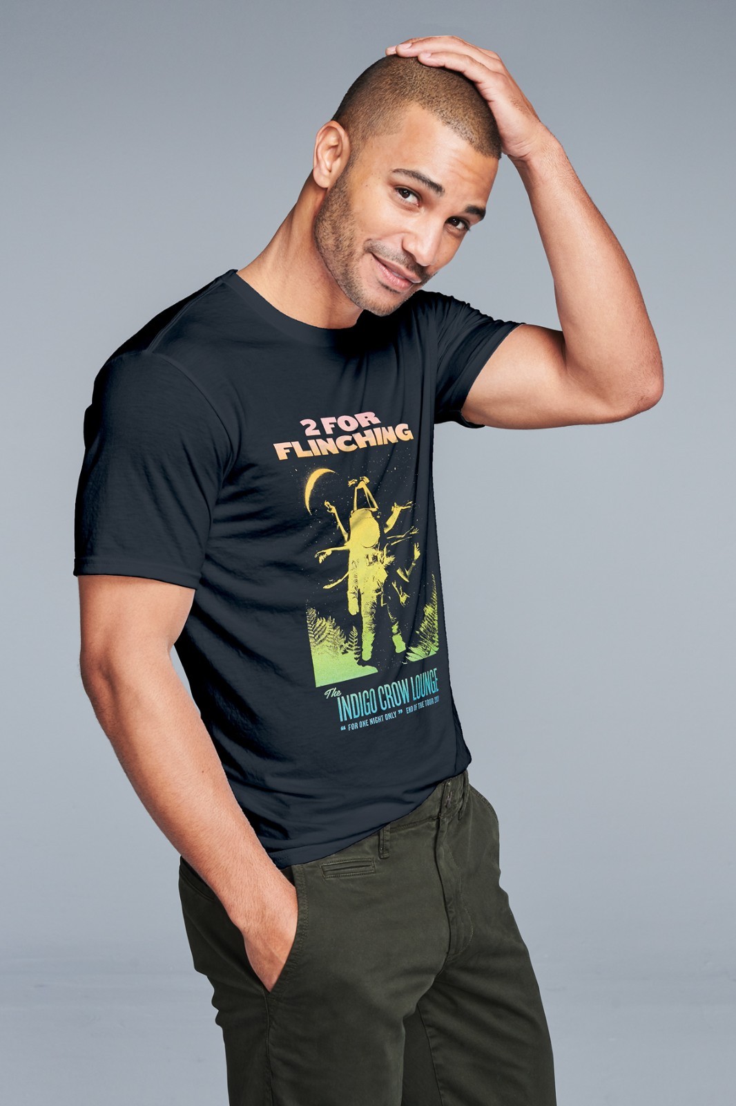 District DM130DTG Perfect Tri DTG Tee Black XL