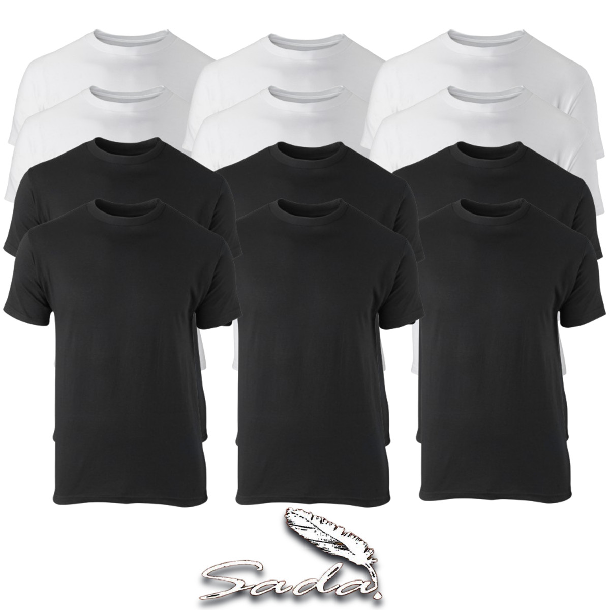 Sada Crew-neck T-shirt Short-sleeve (1-Dozen/ 12pc)