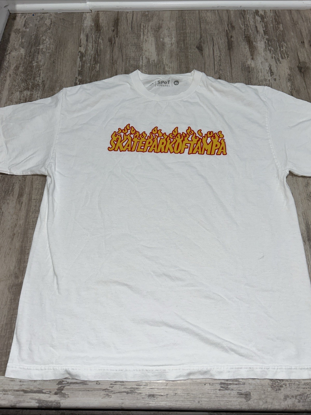Skatepark of Tampa Thrasher Style Skateboard T Shirt Mens Size XL Spot Apparel