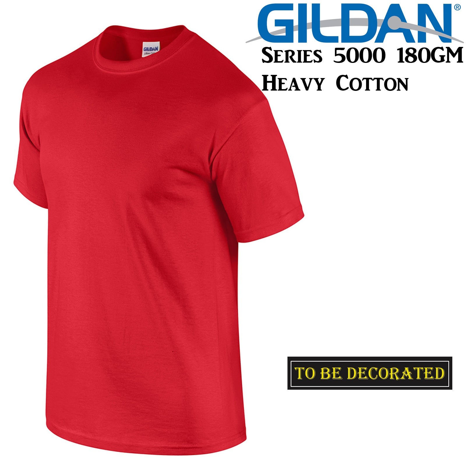 AU Gildan T-SHIRT Red Basic tee S M L XL XXL 3XL 4XL 5XL Men’s Heavy Cotton