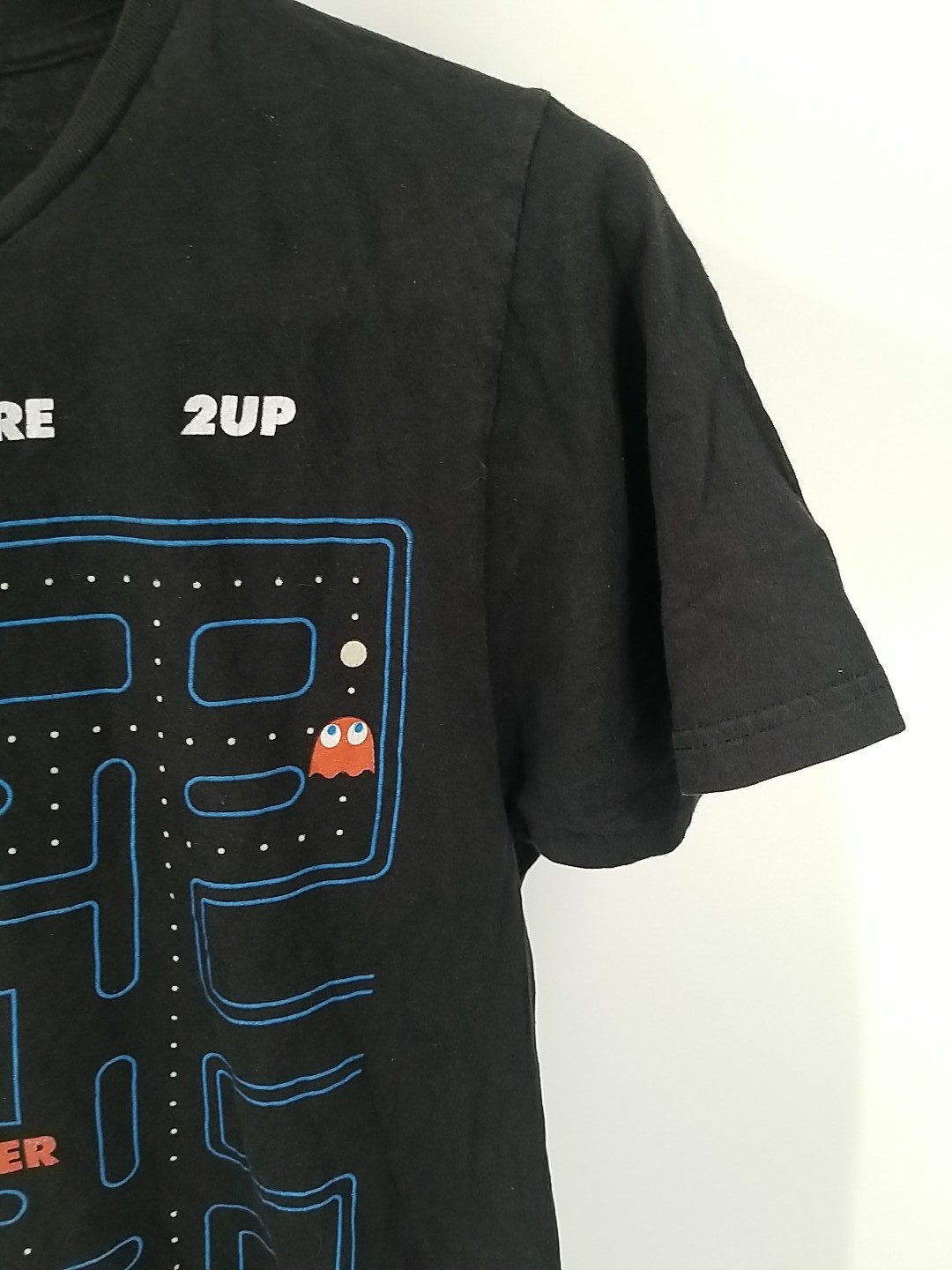 Pac-Man Game Over Graphic Tee Black Men’s Size Small Arcade Gamer Shirt