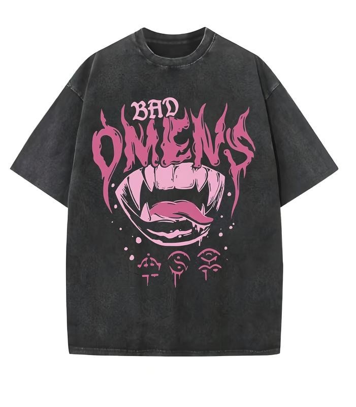 Bad Omen, Interesting Trendy Style, Dropped Shoulder Sleeves, High-quality, Thic