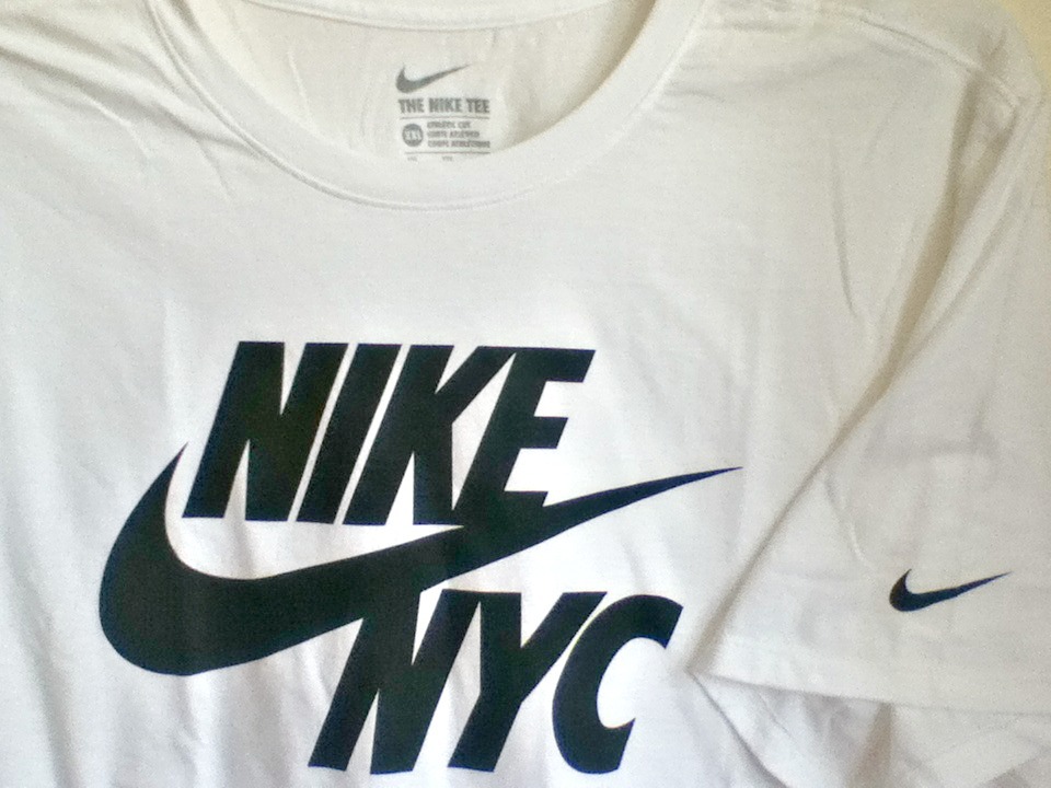 AUTHENTIC 100% COTTON NIKE NYC WHITE T SHIRT 914290-100