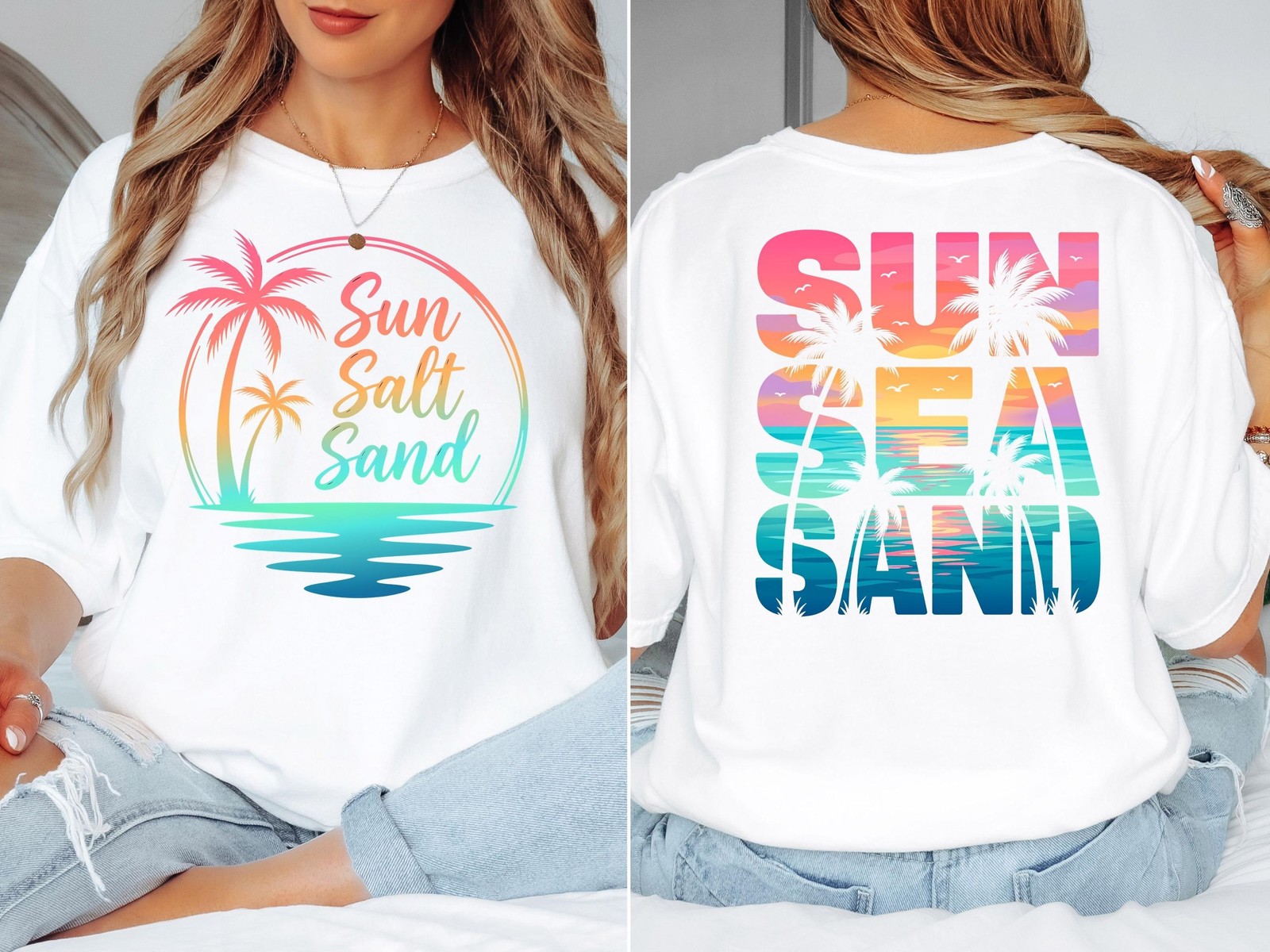 Comfort Colors Sun Salt Sand Shirt, Beach Vacation Shirt, Summer Beach T-Shirt