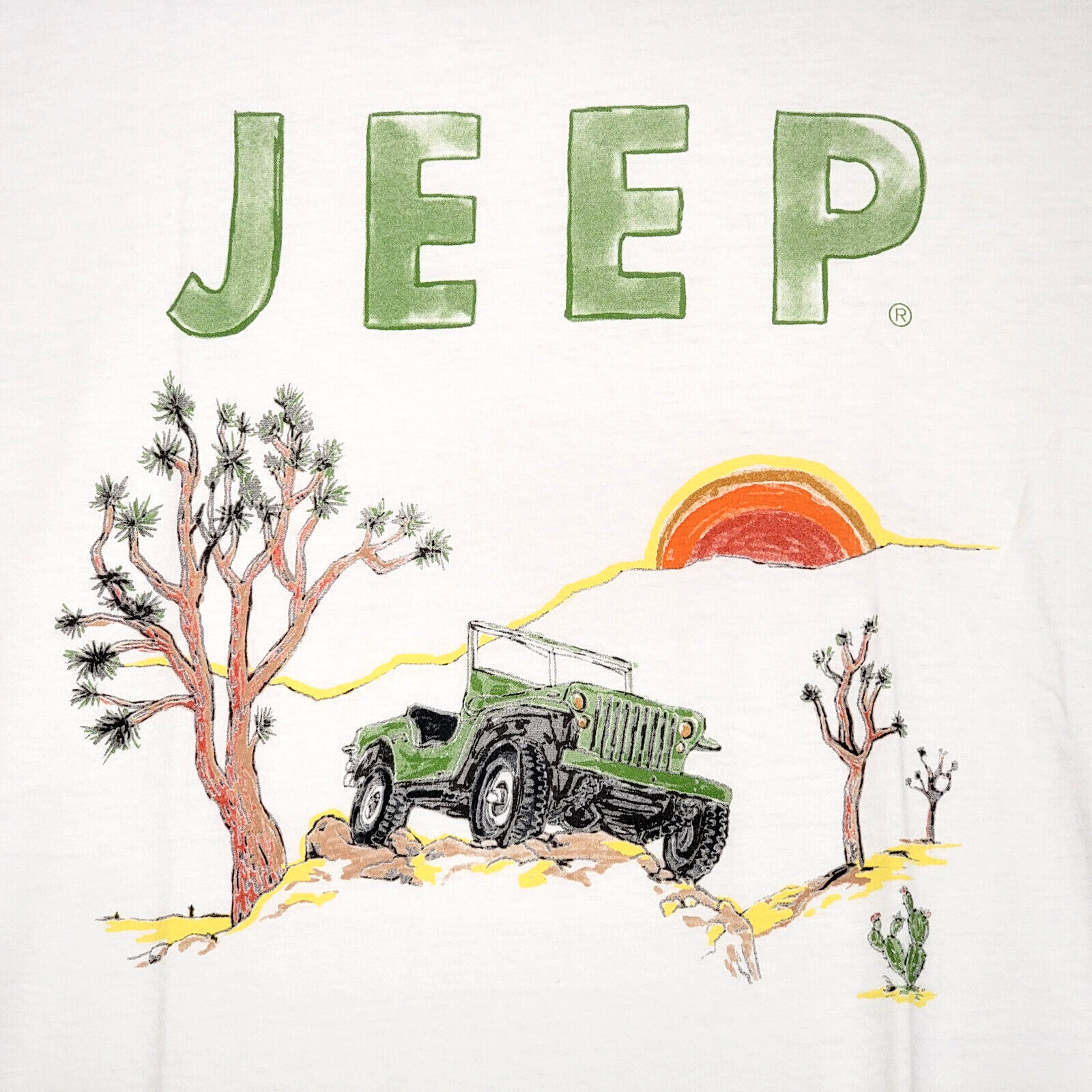 Lucky Brand JEEP SHIRT ADULT MENS EXTRA LARGE XL WHITE 1941 VINTAGE Willys NWT