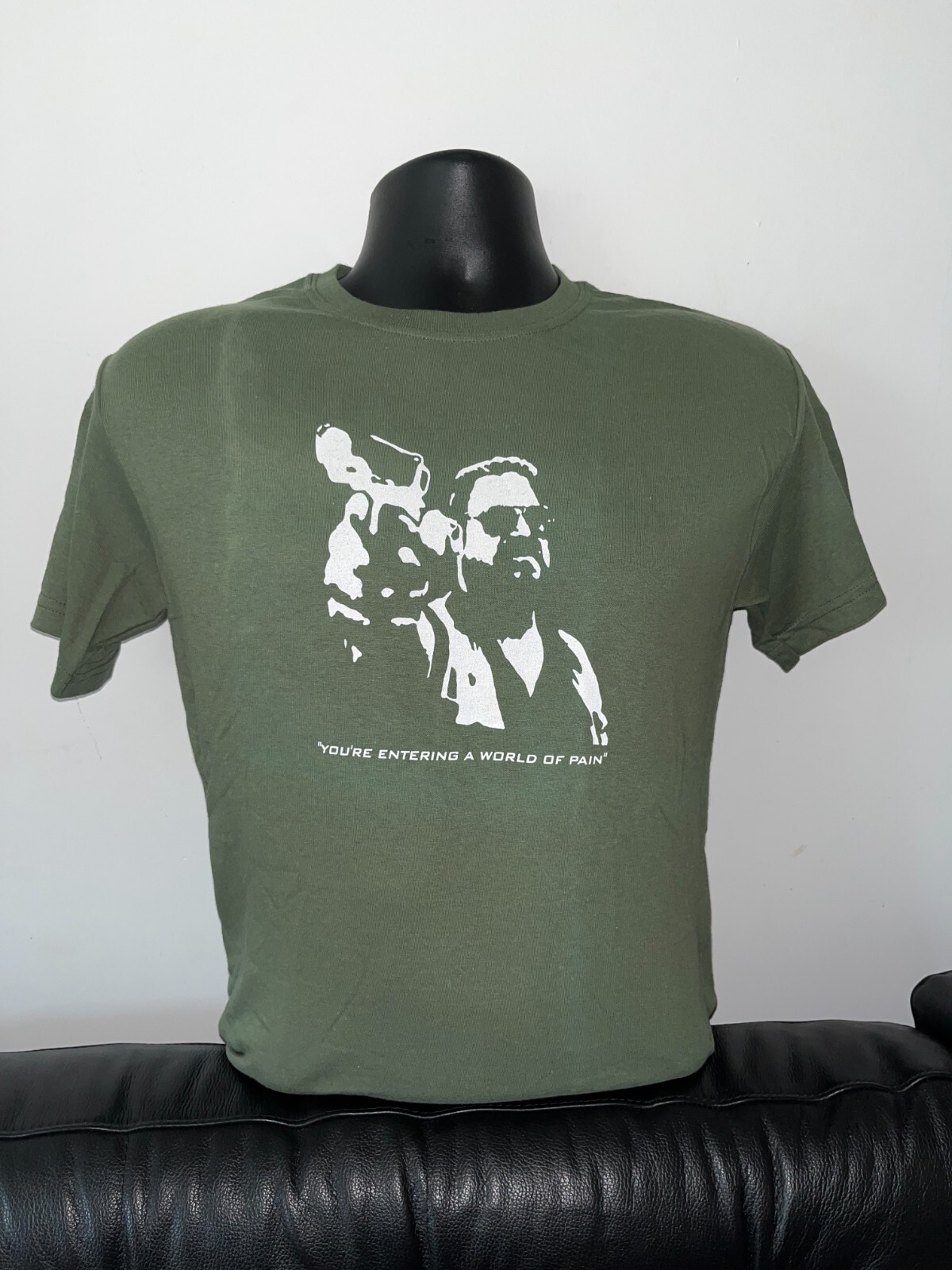 BIG LEBOWSKI WALTER You’re Entering A World Of Pain T SHIRT dude bowling sobchak