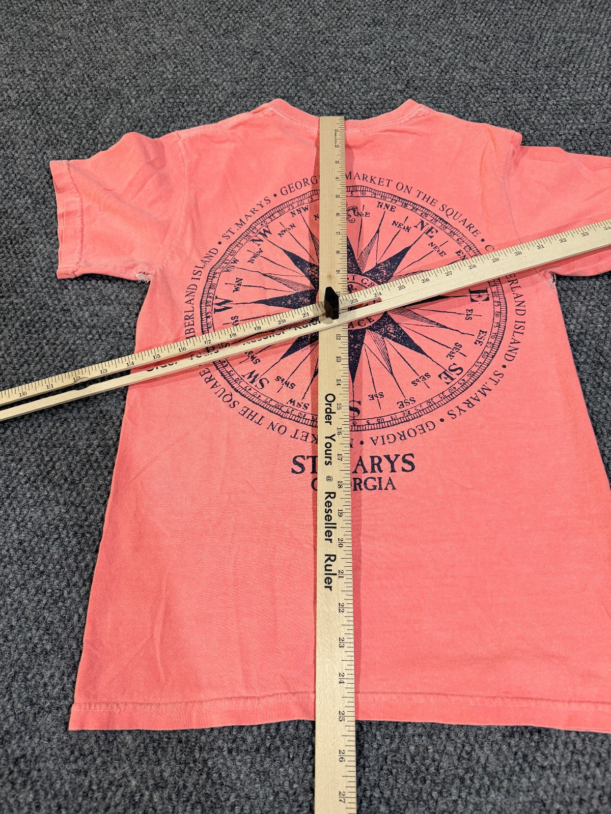 Comfort Colors t shirt mens small pink St mary’s georgia graphic