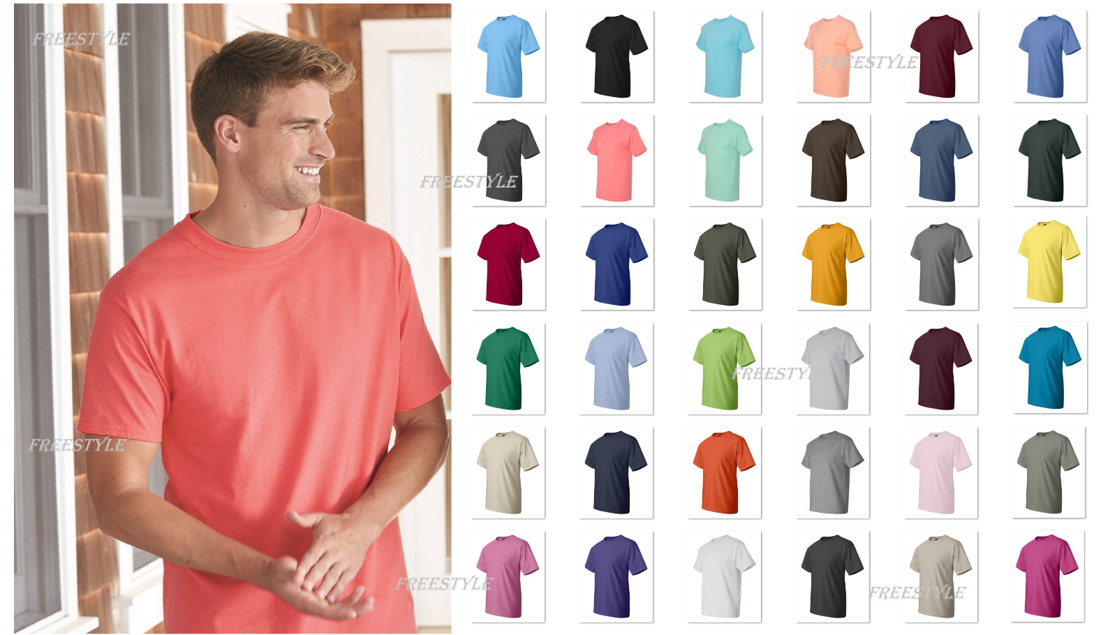 Brand New Hanes 5180 Men’s Beefy-T® Short Sleeve T-Shirt On Sale!