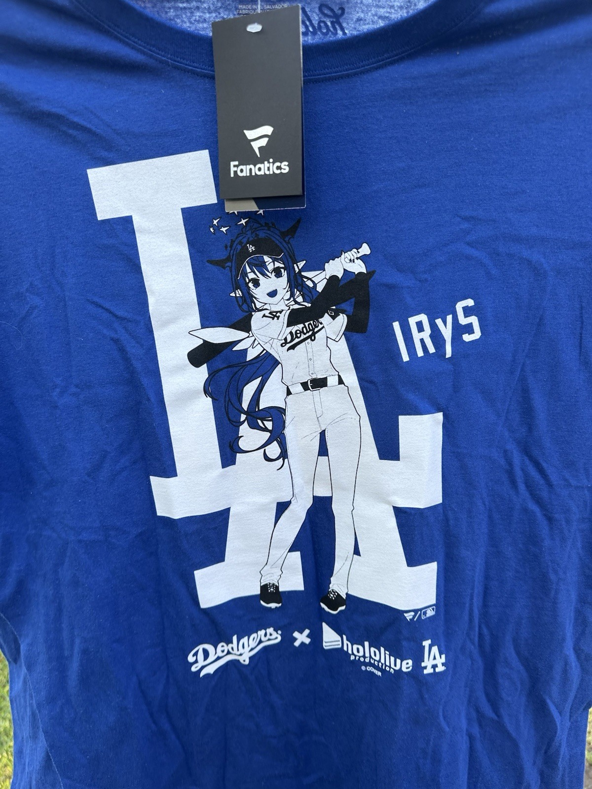 2025 Official Dodgers x Hololive T-Shirt IRyS Size XL