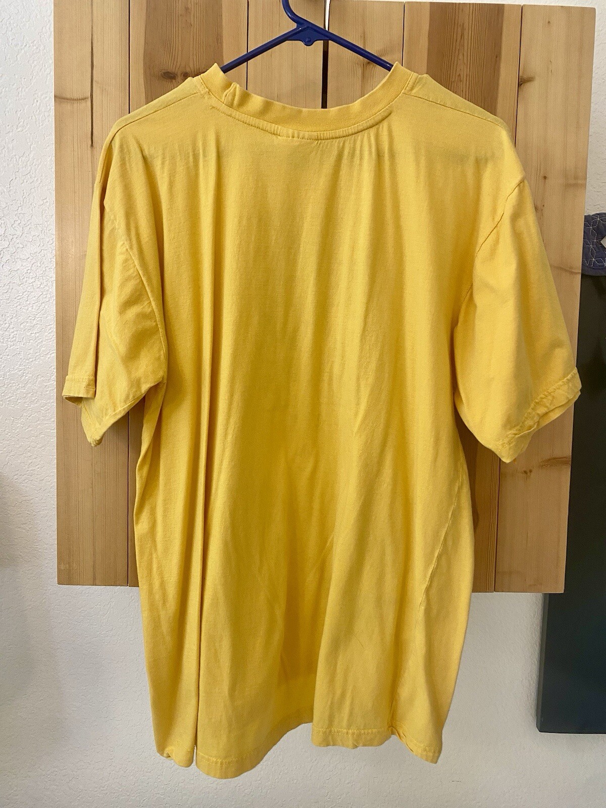 Vintage 90s Egyptian Hieroglyphics T Shirt Embroidered Yellow/Multi-Color XL