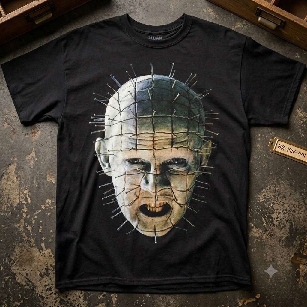 NEW! Hellraiser Pinhead Close Up Mens Graphic Unisex T-shirt