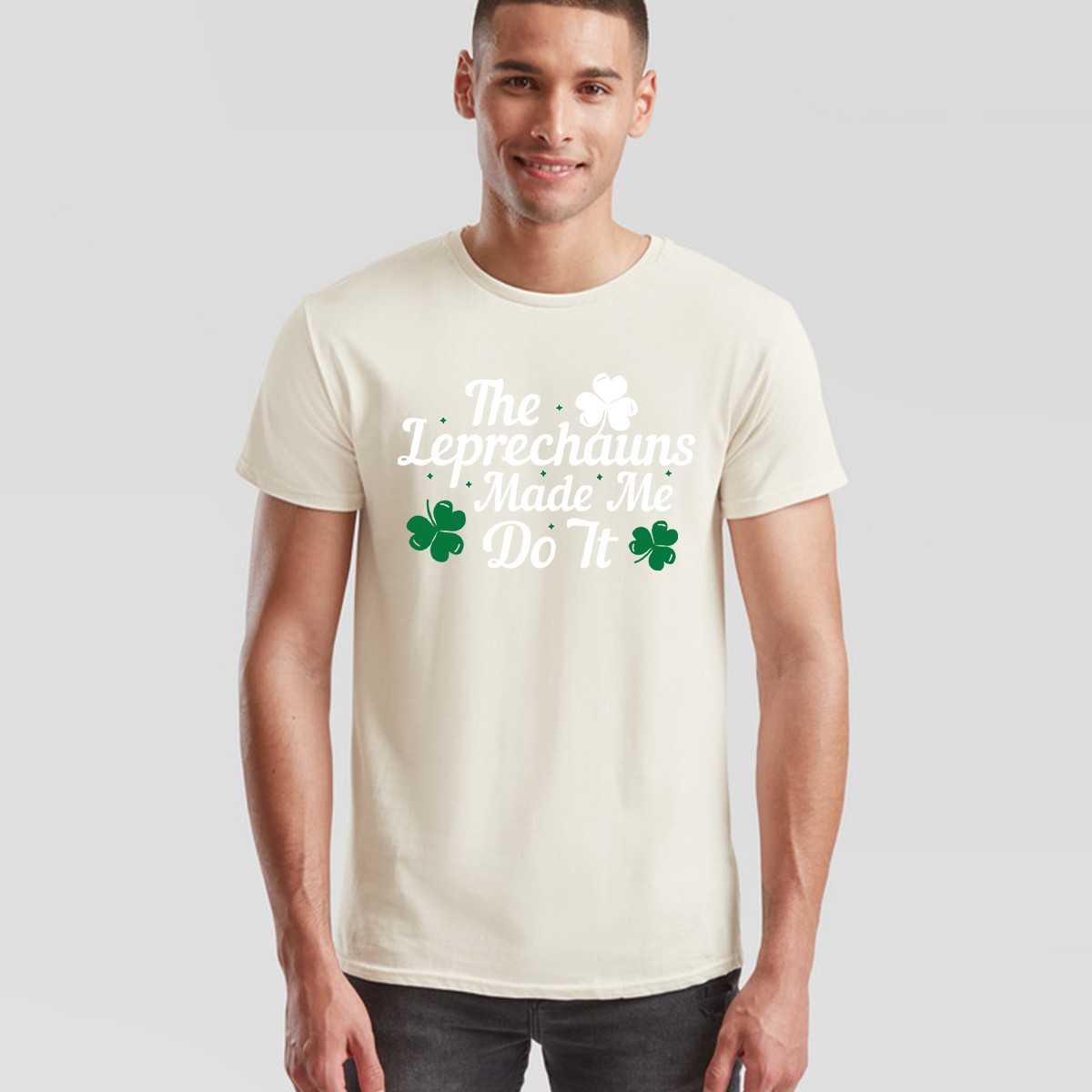 Saint Patricks Day Paddys The Leprechauns Made Me Do It Mens Womens T-Shirt