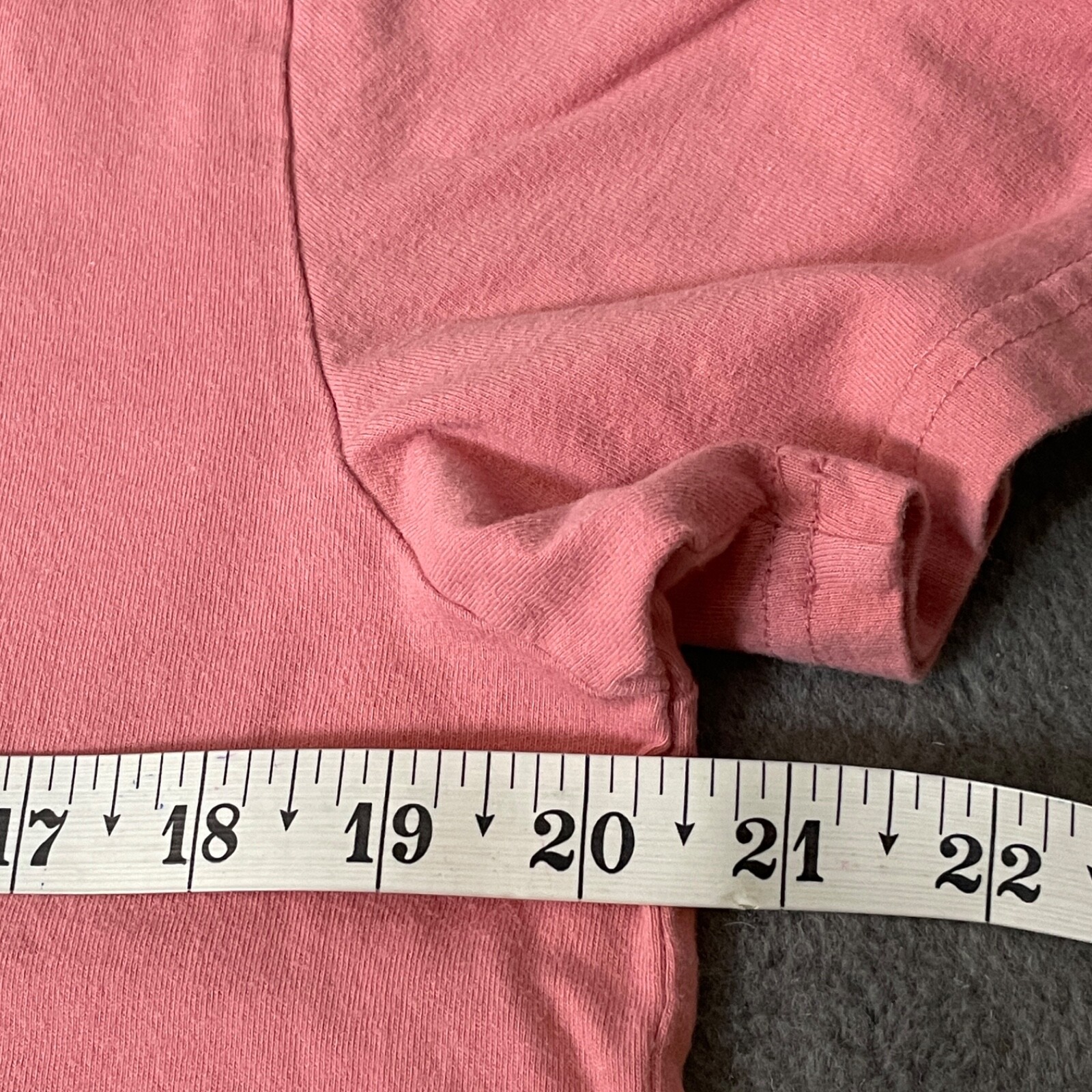 Hollister Must Have Collection TShirt Mens M Pink Coral Logo Text Short Sleeves