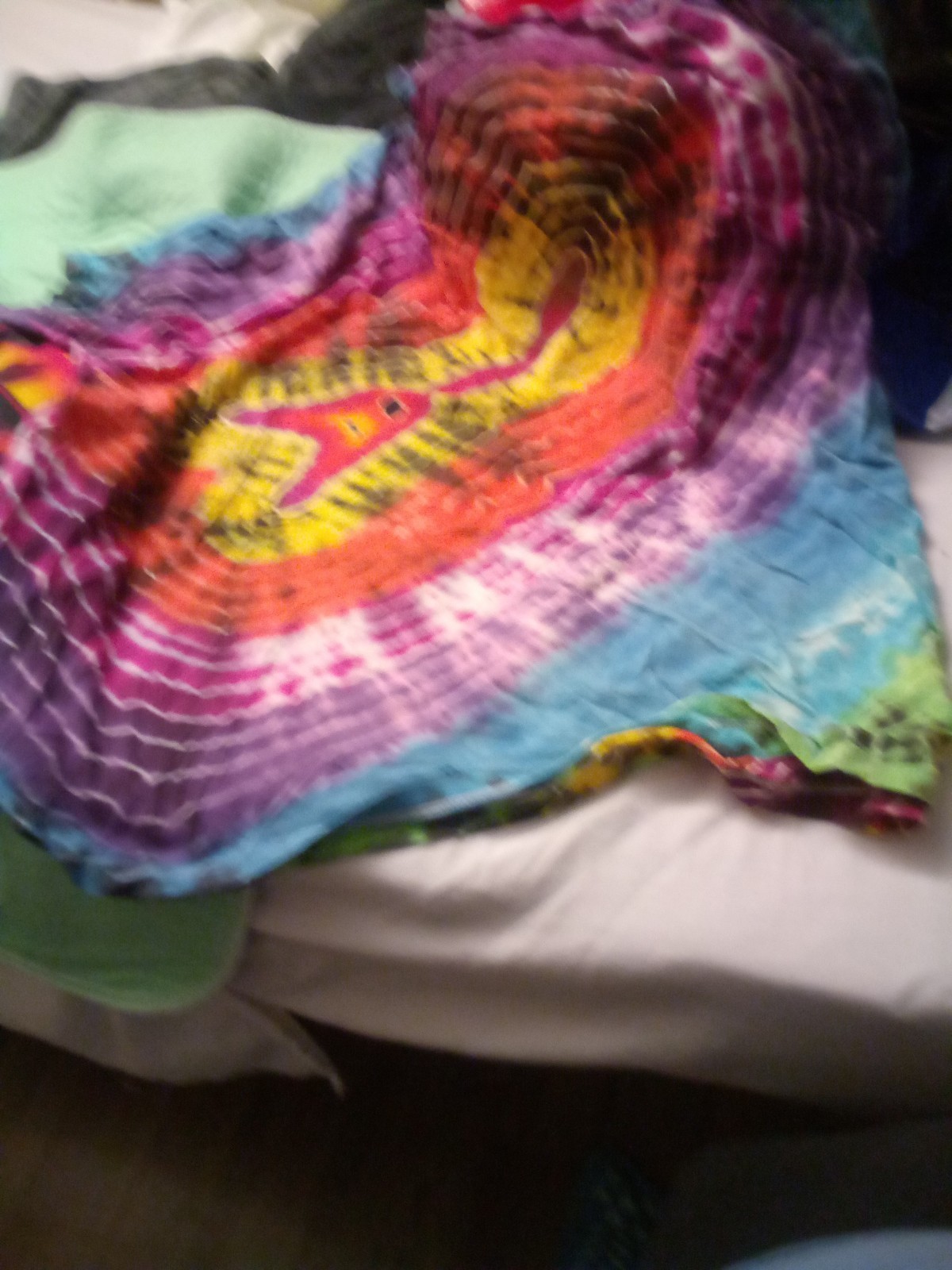 Flying V Guitar Tye-Dye T-shirt