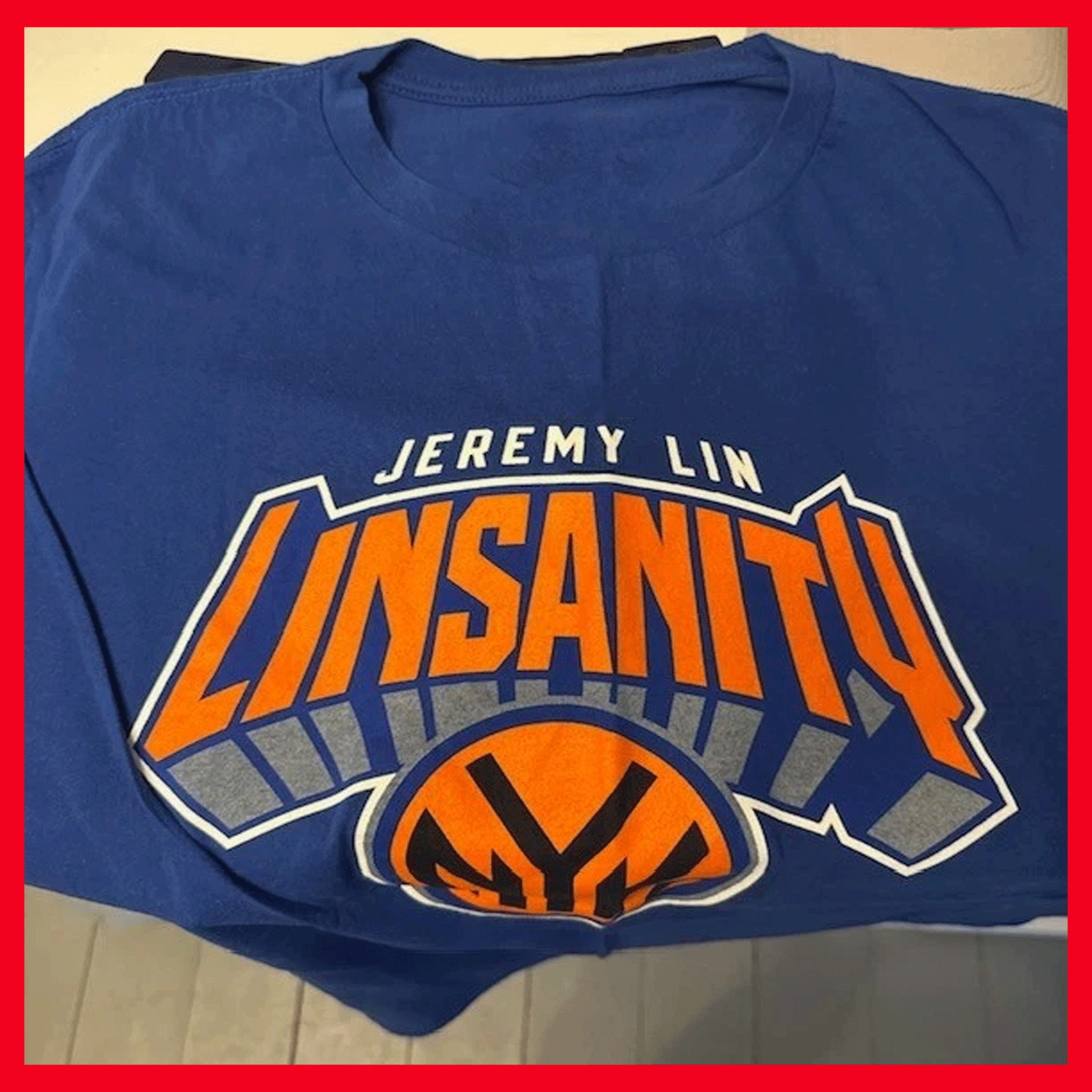 HOT!!! New York Knick$ Jeremy Lin #17 T-Shirt All Size Print Gildan