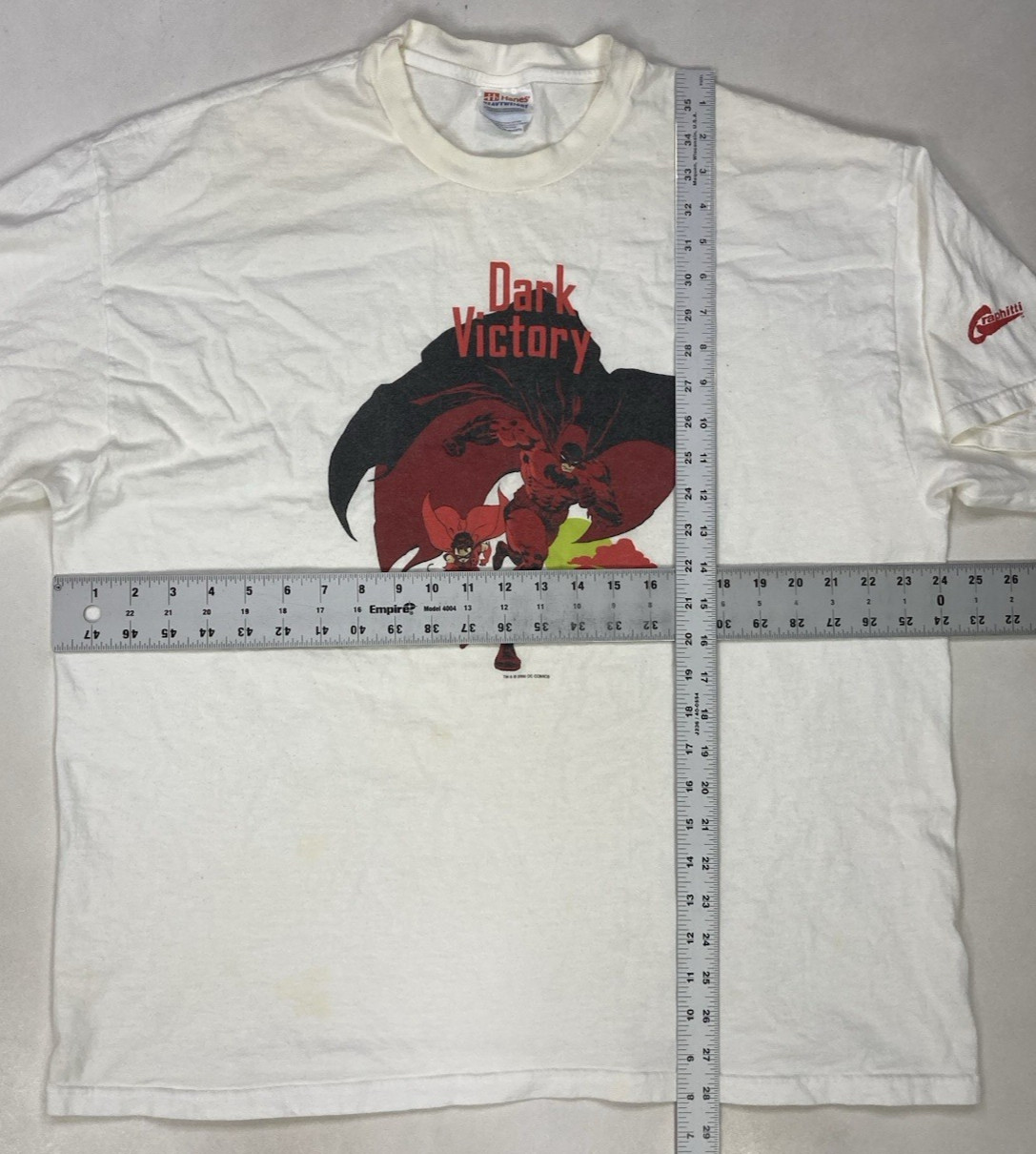VINTAGE Graphitti Batman Dark Victory 2000 DC Comics T-shirt Men XL