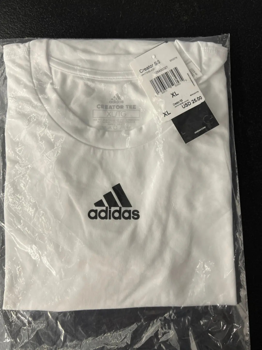 Adidas Creator SS T-Shirt White Black XL New Multiple Available