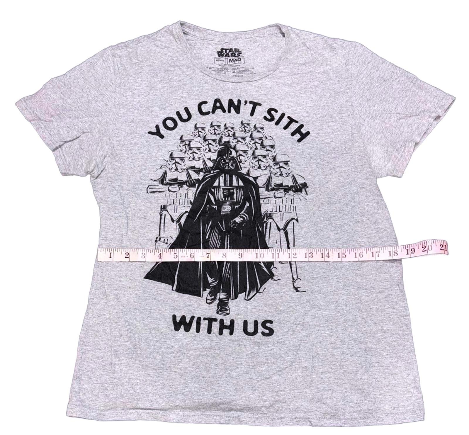 Star Wars Darth Vader Graphic Tee Men’s Medium – “You Can’t Sith With Us” NWOT