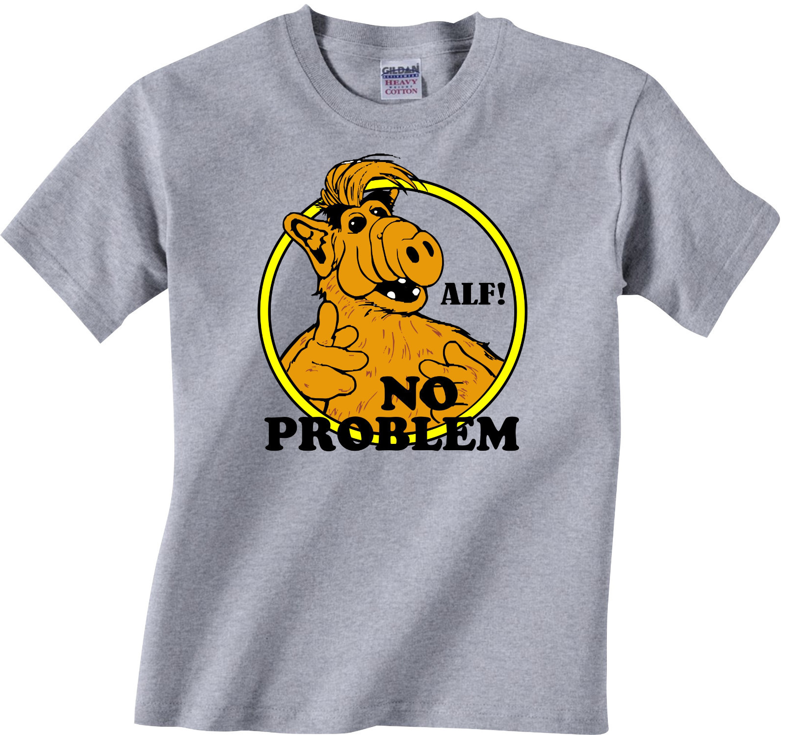 ALF – NO PROBLEM T-Shirt funny 80s TV show – many color options ALIEN LIFE FORM