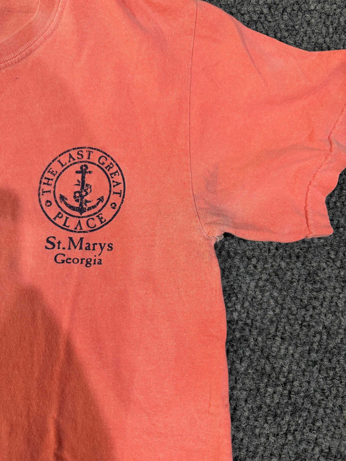 Comfort Colors t shirt mens small pink St mary’s georgia graphic