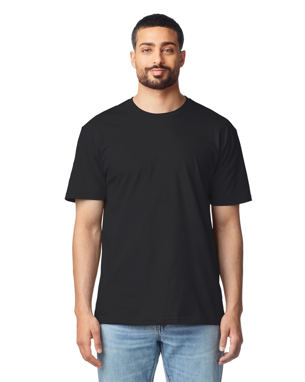 Gildan Softstyle Mens T Shirts Multipack 3 or 5 Plain Cotton Black