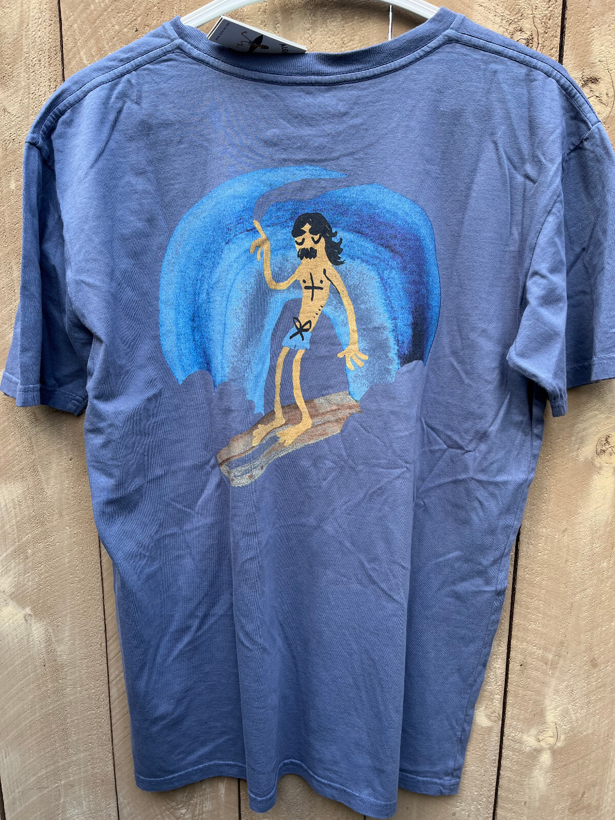 ALOHA ZEN Rainbow Slide Graphics BLUE Tshirt – Men’s Size M – NEW