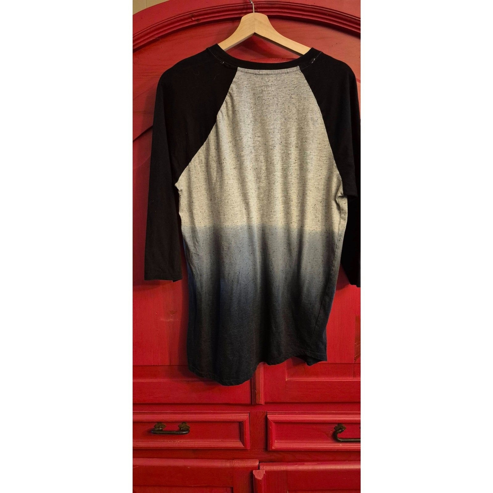 Carbon Longer Length Medium Jersey Grey to Blue Ombre Sharp Casual Dressy Shirt