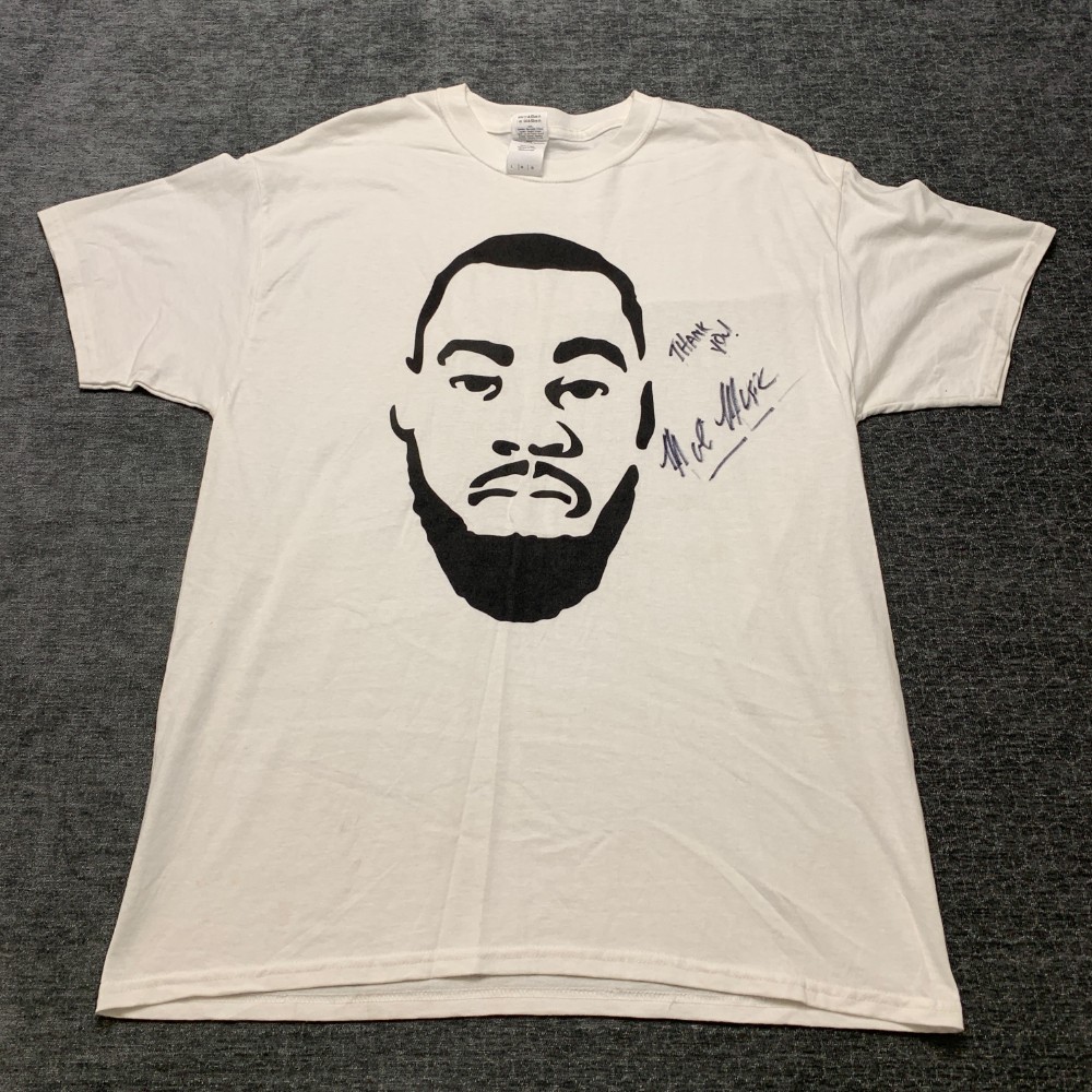 Gildan Ultra Cotton Mali Revealed Tour 2015 T Shirt Mens Large White Graphic Tee