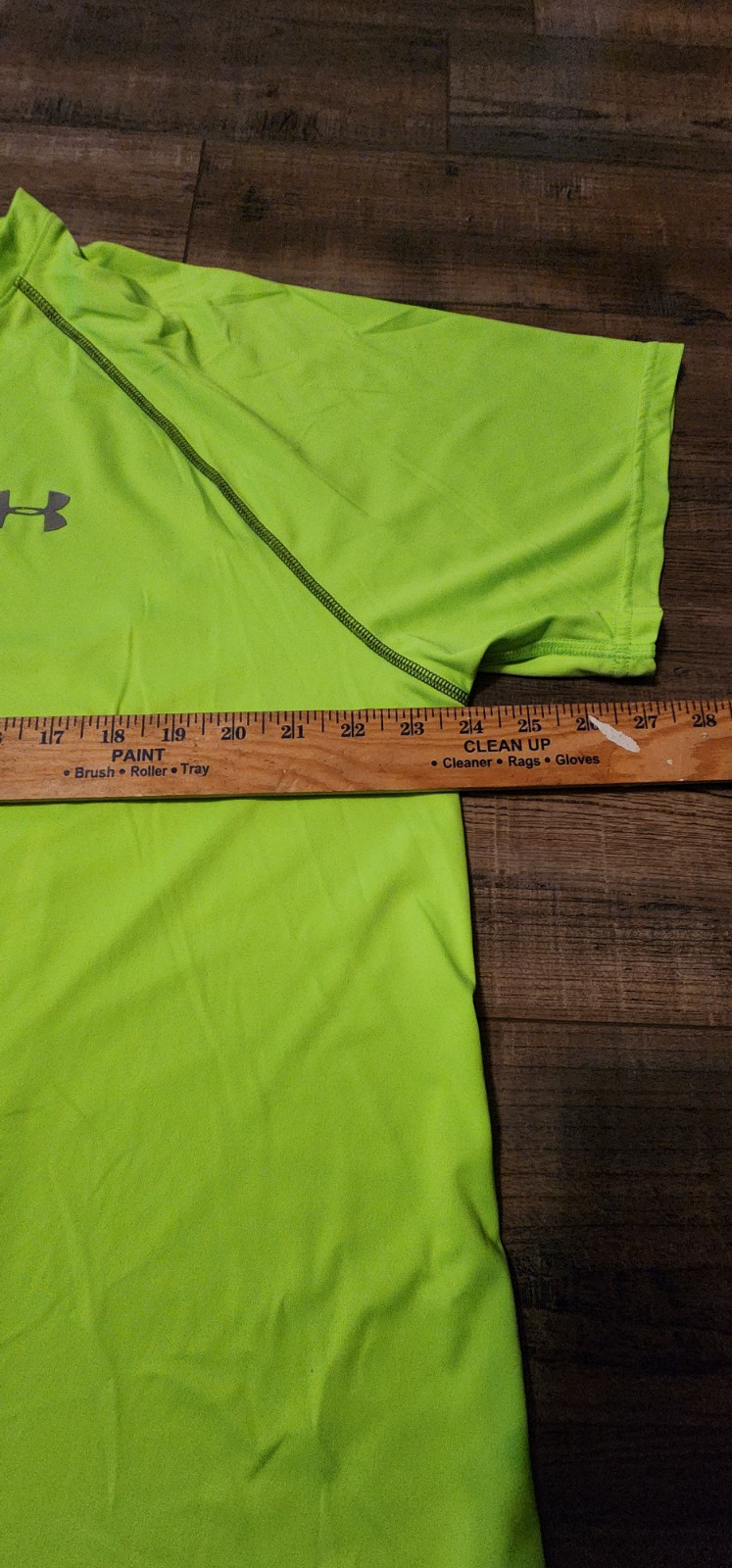 UNDER ARMOUR Neon Green MENS TSHIRT ADULT Maybe Size Large? Tag Is Worn 1390