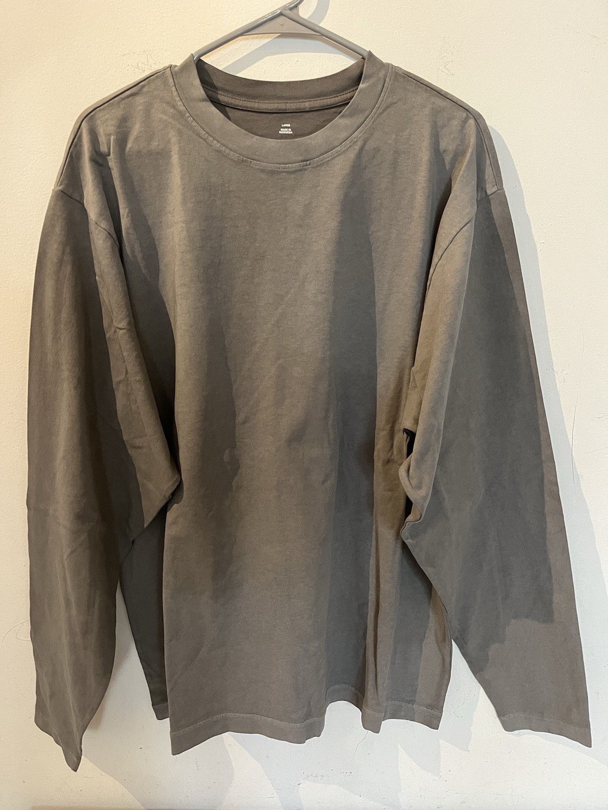 Yeezy YZY x GAP Unreleased Poetic Grey Long Sleeve T Shirt – Size L BRAND NEW