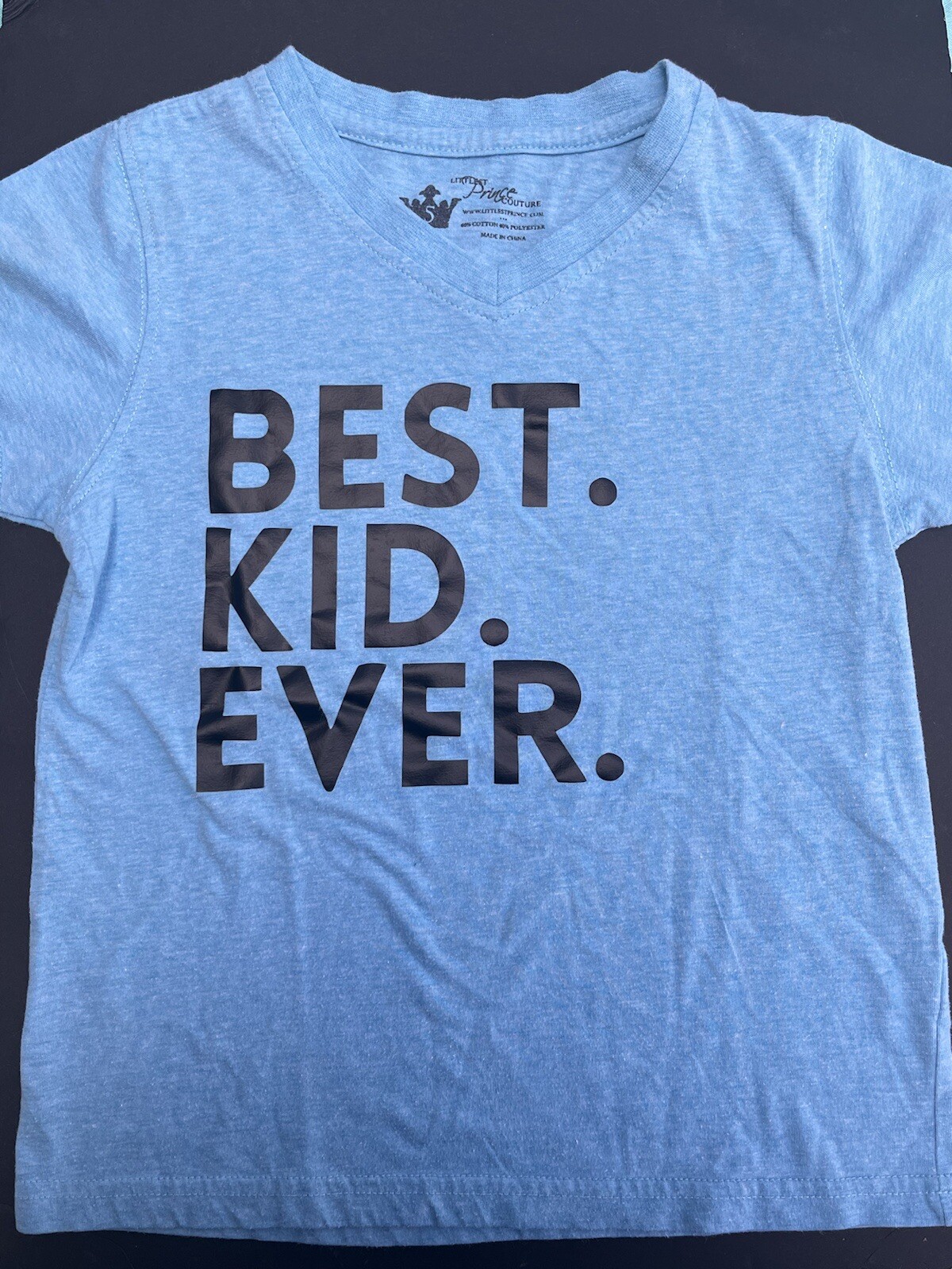 Best Kid Ever Tshirt – Size 5 Boys – Littlest Prince Couture