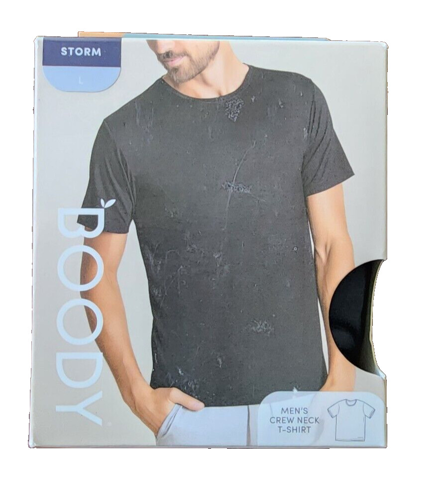 New Body Men’s Crew Neck T-Shirt Storm Color Size Large 34”-36”