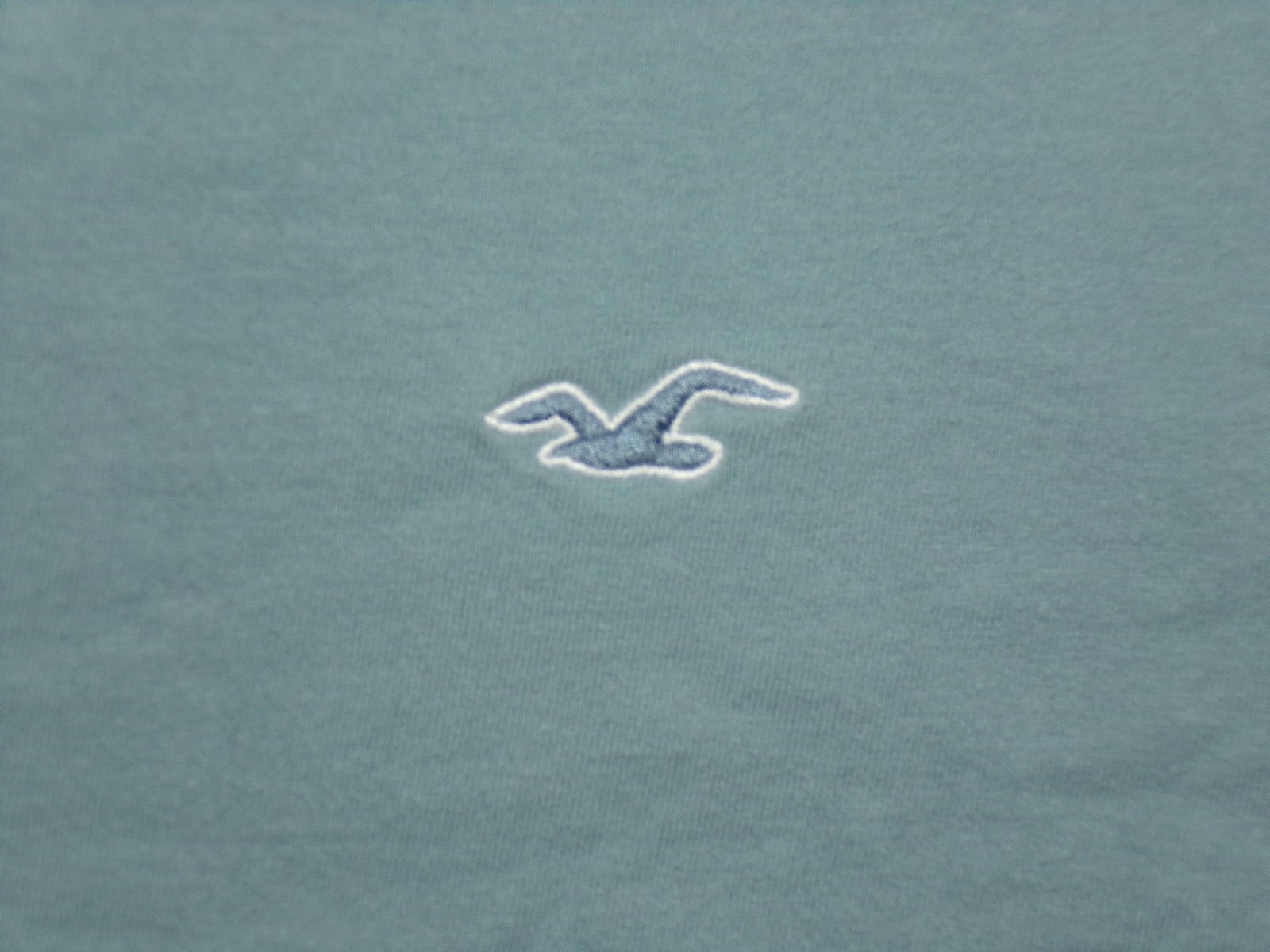 HOLLISTER MUST-HAVE COLLECTION Mens Ice Blue Crew Neck T-Shirt ABERCROMBIE FITCH