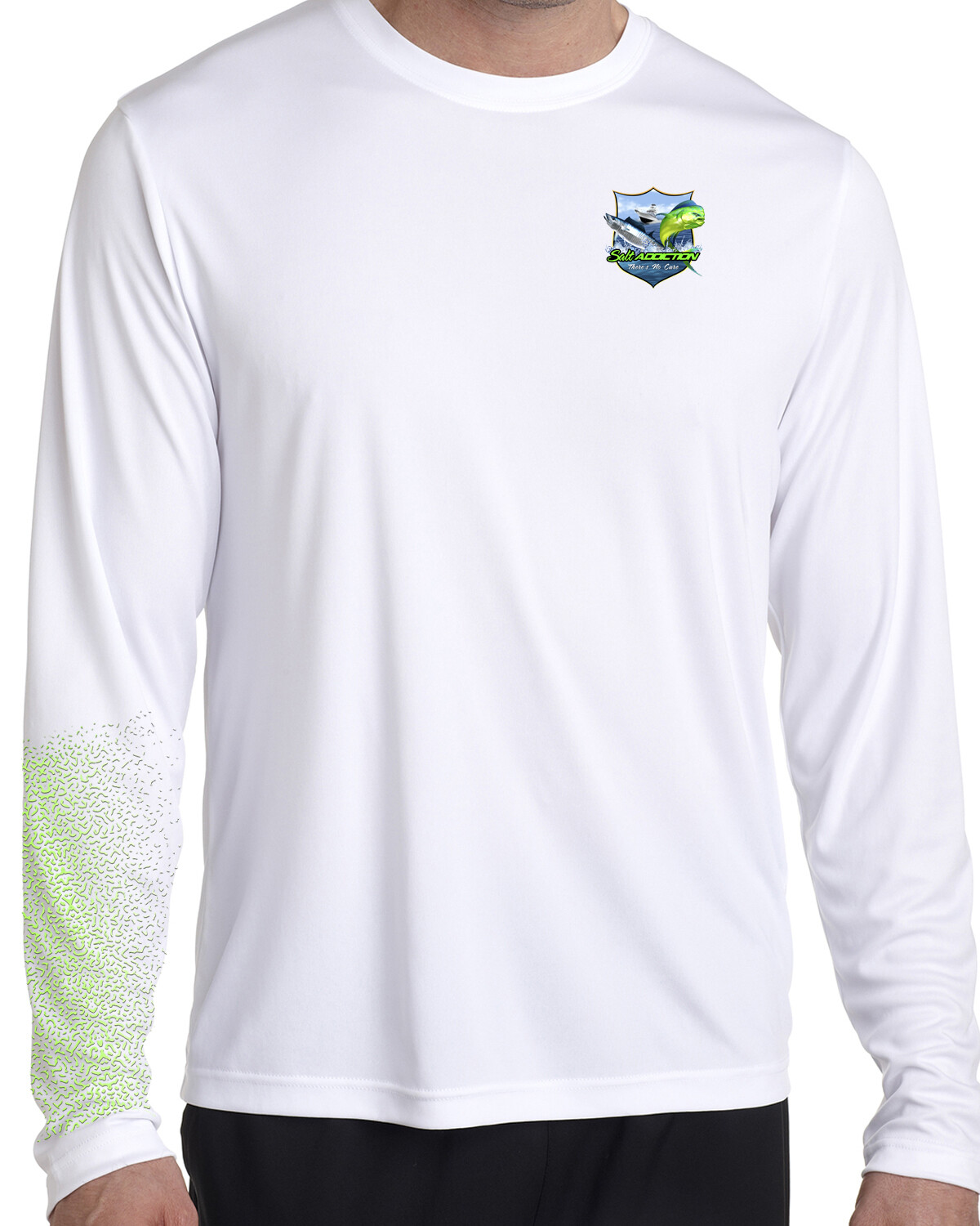 Salt Addiction t shirt long sleeve microfiber saltwater fishing uv upf 50+ mahi