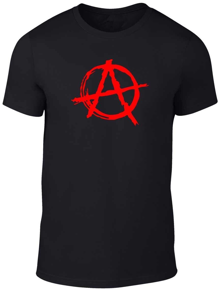 Anarchy Symbol Punk Rock Bedlam Style Graphic T-Shirt