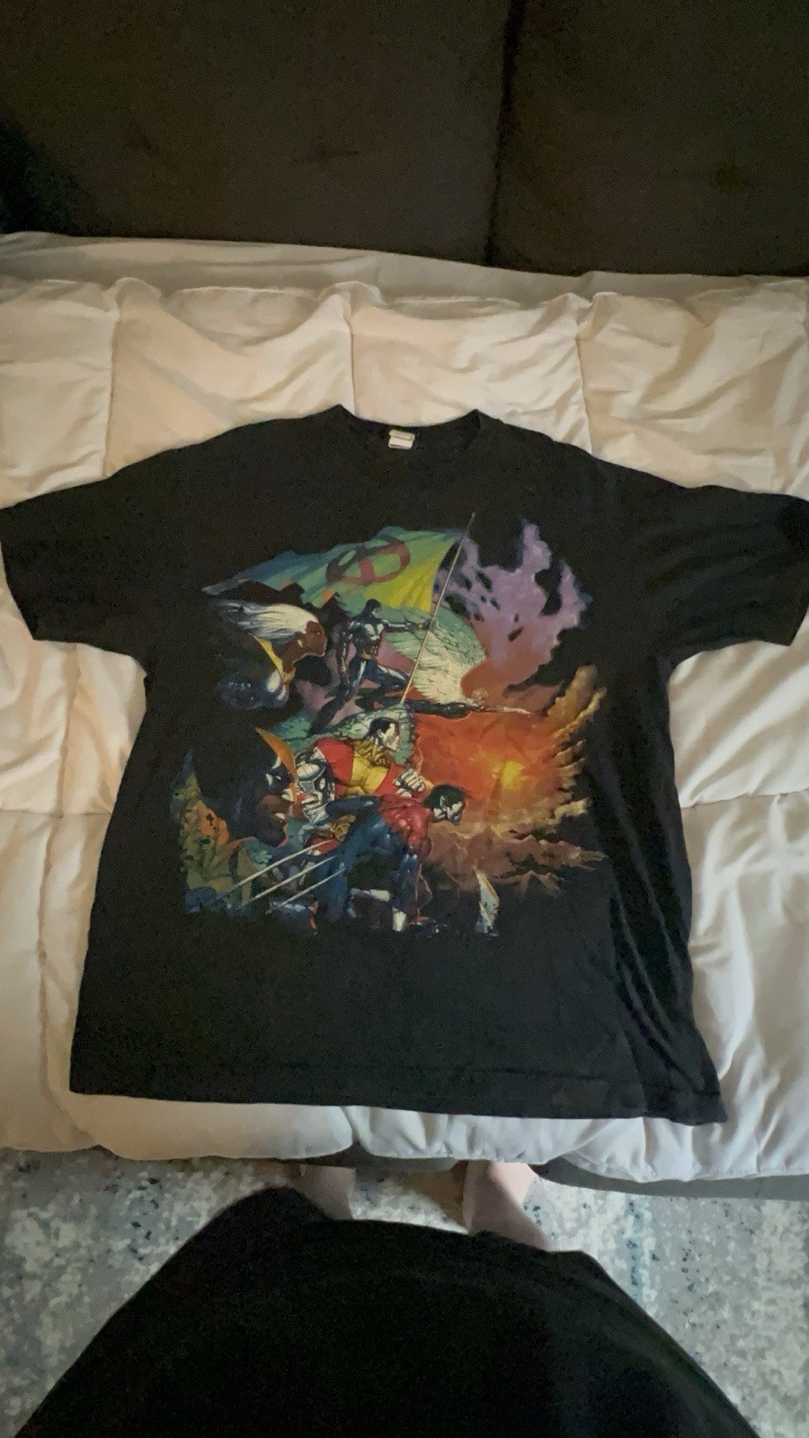 Mad Engine Marvel X-Men Large T-Shirt Wolverine Storm Night Crawler Cyclops