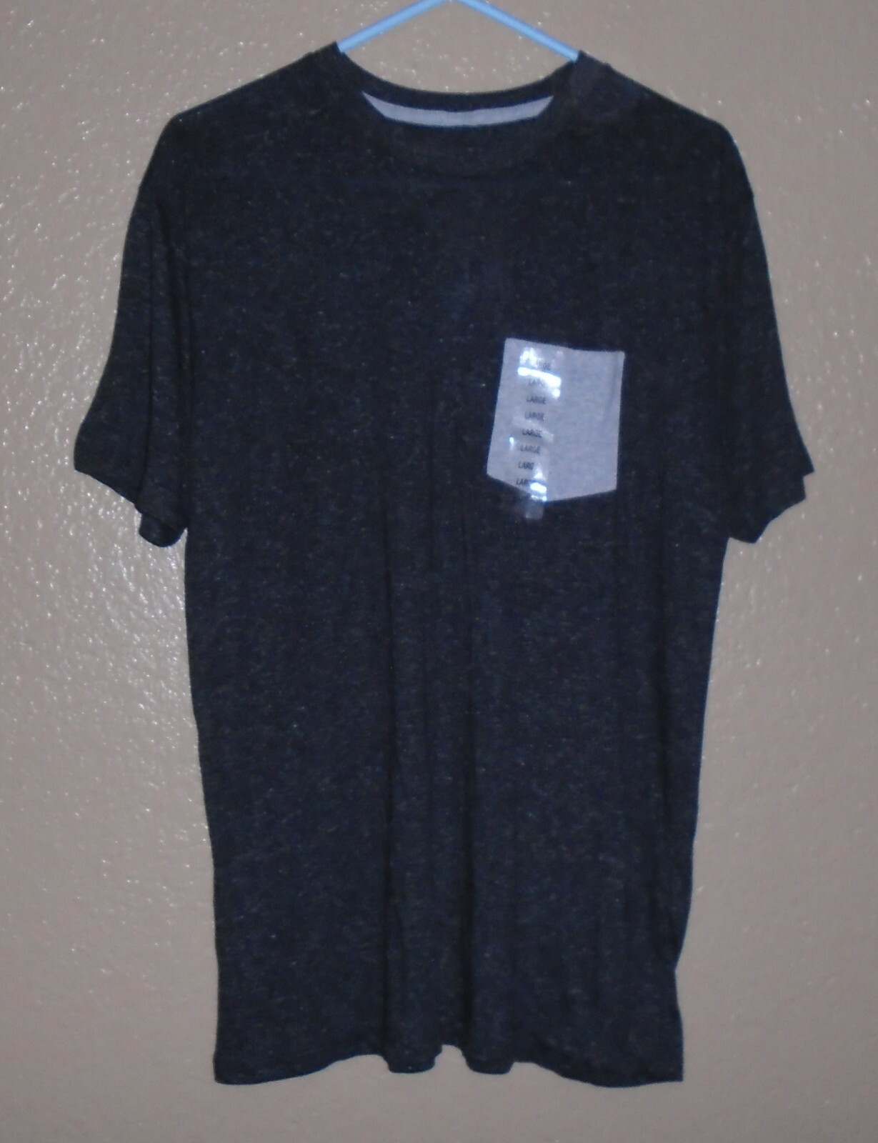 True Craft Lived In Tee Black Heather Pocket T-Shirt Men’s Large Gray Pocket NWT