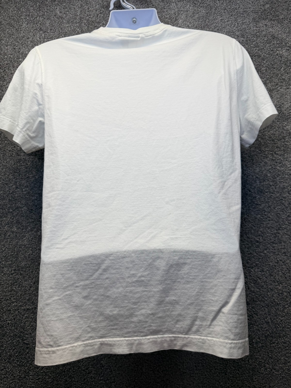 Lacoste T-Shirt Men’s M 4 White Houndstooth Graphic Spell-Out Croc Applique