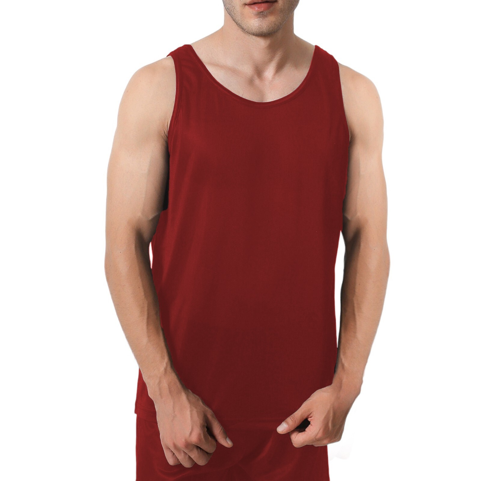 Player’s Nylon Tricot Tank Top | Big & Tall Men A-Shirt, Sizes- Small to 6XL