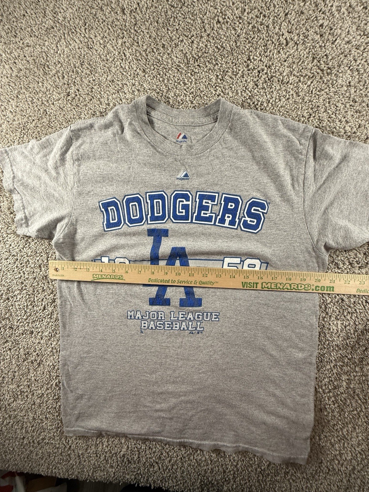 Los Angeles Dodgers MLB Majestic Mens T Shirt Medium Short Sleeve Graphic