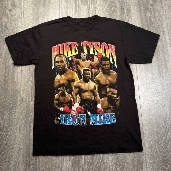 Rap Style Mike Tyson Iron Mike Boxing Graphic T-Shirt SMALL