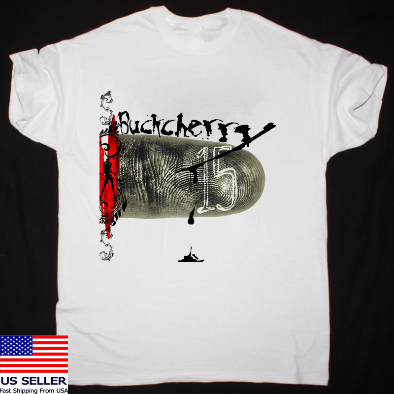 15 Album by Buckcherry White Cotton T Shirt Full Size S-5XL