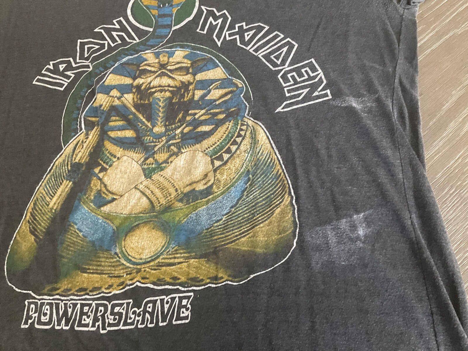 Vintage Iron Maiden Powerslave T Shirt MEGA RARE See Description For Sizing