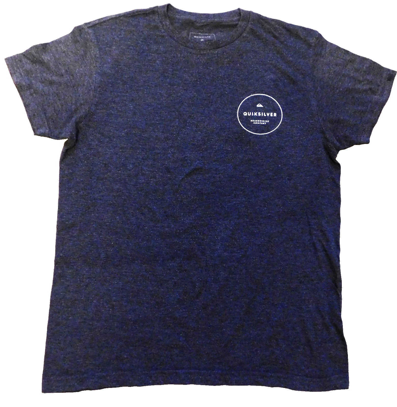 Quicksilver Circled Script MT0 Men’s T-Shirt Charcoal Grey Sz Medium Soft Cotton