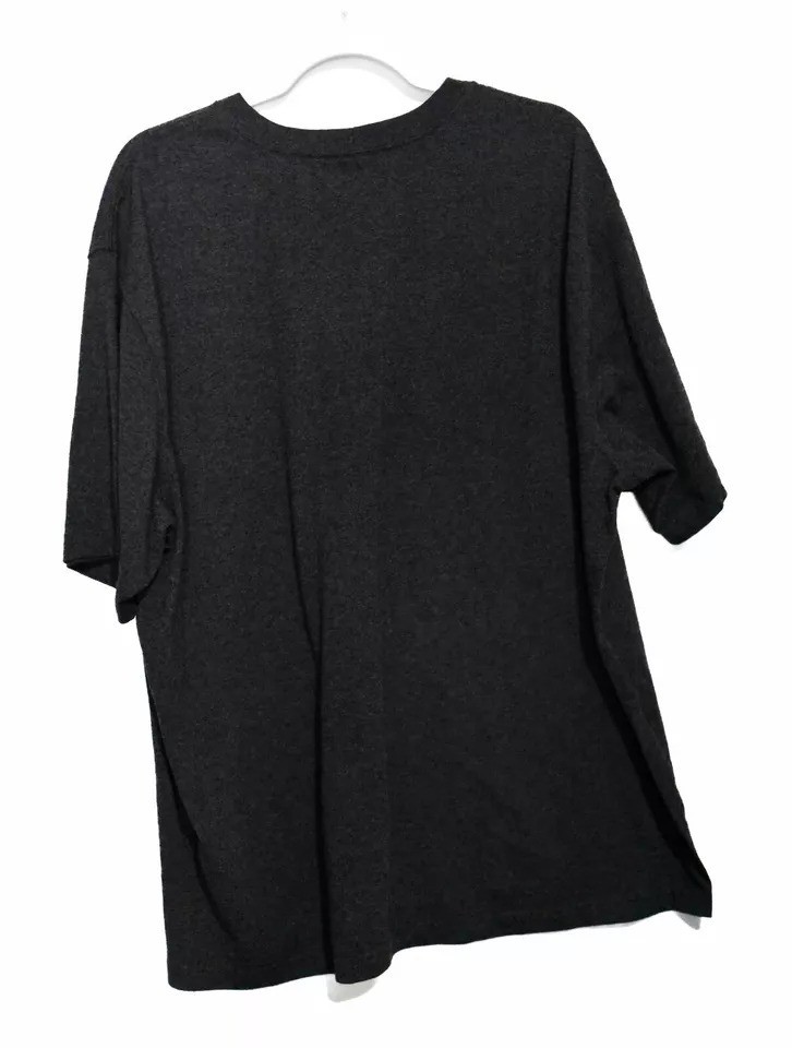 Carhartt Mens Black T-Shirt Solid Cotton Short Sleeve Round Neck Pocket Size XL